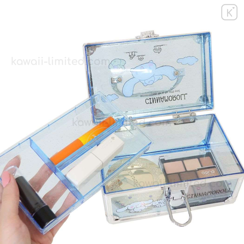 Japan Sanrio Portable Accessory Case (S) - Cinnamoroll / Transparent