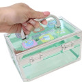 Japan Sanrio Portable Accessory Case (S) - Boys Hapidanbui / Transparent - 2