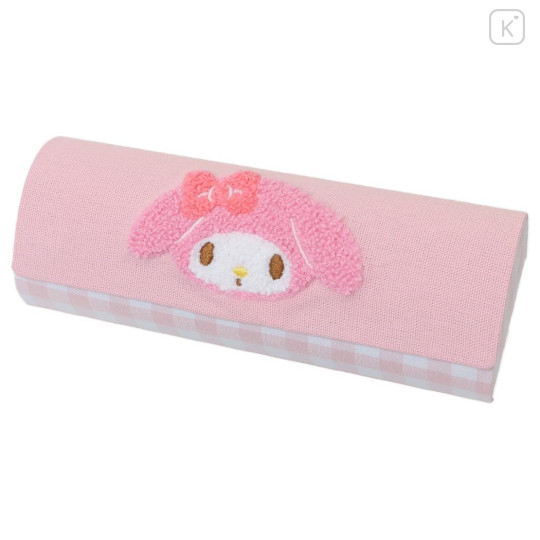 Japan Sanrio Glasses Case - My Melody / Gingham Pink - 1