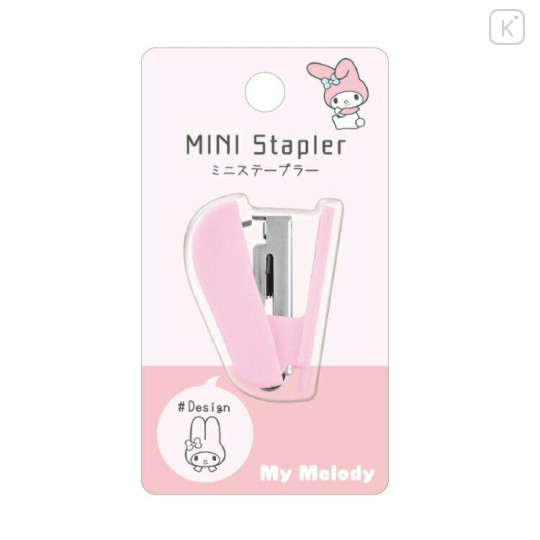 Japan Sanrio Mini Stapler - My Melody : Light Pink - 1
