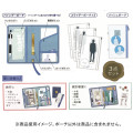 Japan Sanrio Multi Binder Pouch - Cinnamoroll / Blue & Gold Ribbon - 3