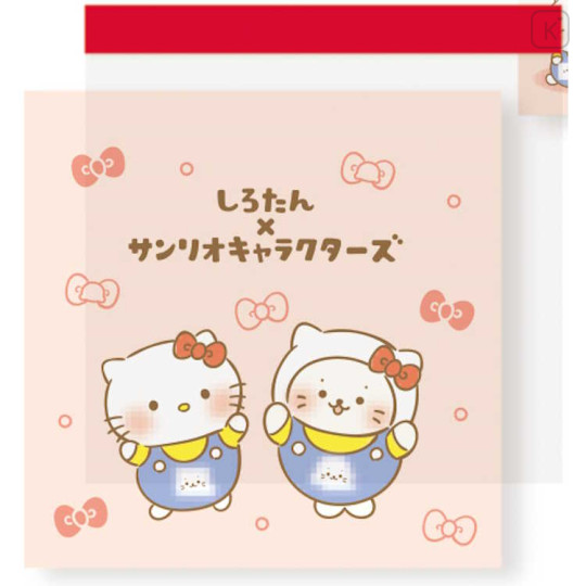 Japan Sanrio × Sirotan Square Memo Pad - Hello Kitty - 1