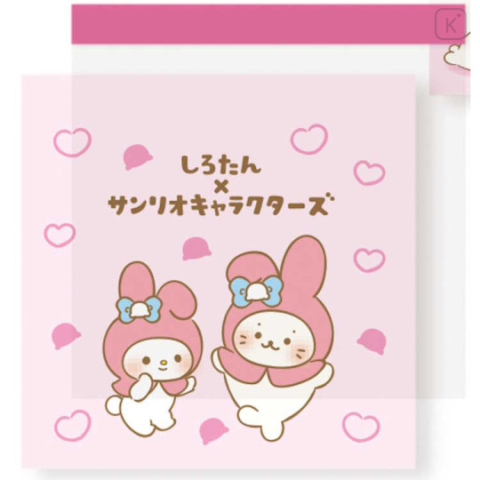 Japan Sanrio × Sirotan Square Memo Pad - My Melody - 1