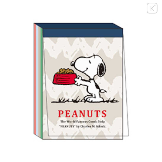 Japan Peanuts Mini Notepad - Snoopy / Food - 1