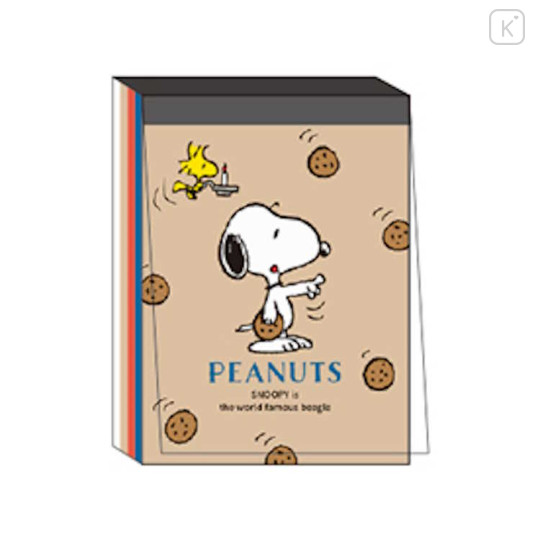 Japan Peanuts Mini Notepad - Snoopy / Cookies - 1