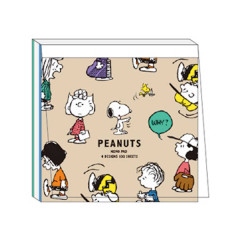 Japan Peanuts Square Memo Pad - Snoopy / Kids