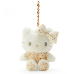 Japan Sanrio Original Mascot Holder - Hello Kitty / Christmas White