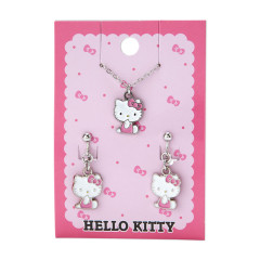 Japan Sanrio Necklace & Earrings Set - Hello Kitty