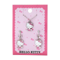 Japan Sanrio Necklace & Earrings Set - Hello Kitty - 1