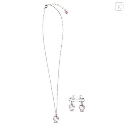 Japan Sanrio Necklace & Earrings Set - Hello Kitty - 2