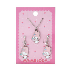 Japan Sanrio Necklace & Earrings Set - My Melody