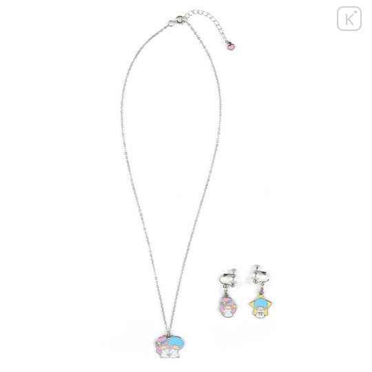 Japan Sanrio Necklace & Earrings Set - Little Twin Stars - 2