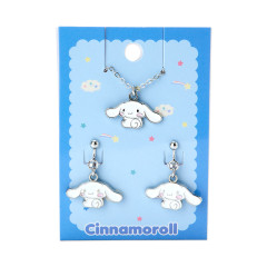 Japan Sanrio Necklace & Earrings Set - Cinnamoroll
