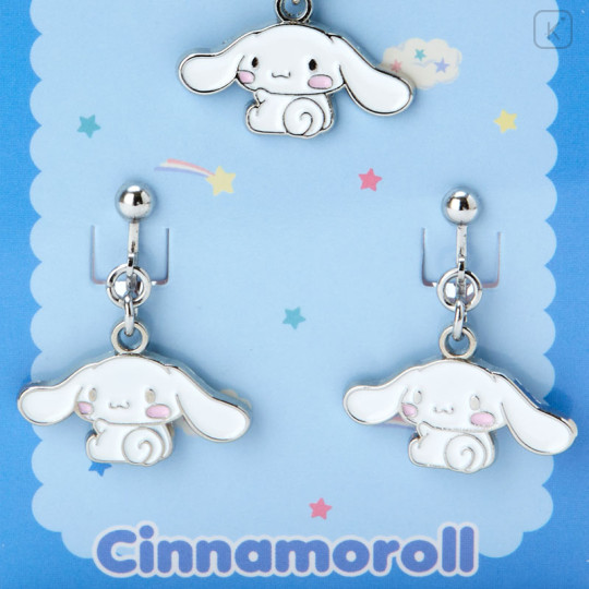 Japan Sanrio Necklace & Earrings Set - Cinnamoroll - 3