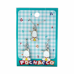 Japan Sanrio Necklace & Earrings Set - Pochacco