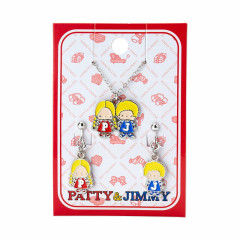 Japan Sanrio Necklace & Earrings Set - Patty & Jimmy