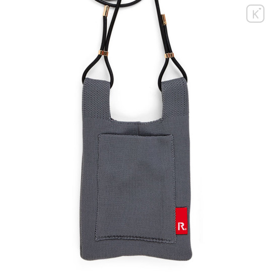 Japan Sanrio Rootote Knit Shoulder Bag - Kuromi - 3