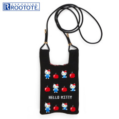 Japan Sanrio Rootote Knit Shoulder Bag - Hello Kitty / Flyer