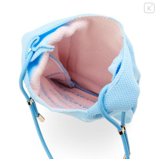 Japan Sanrio Rootote Knit Shoulder Bag - Cinnamoroll / Flyer - 4