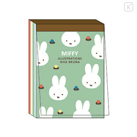Japan Miffy Mini Notepad - Green - 1