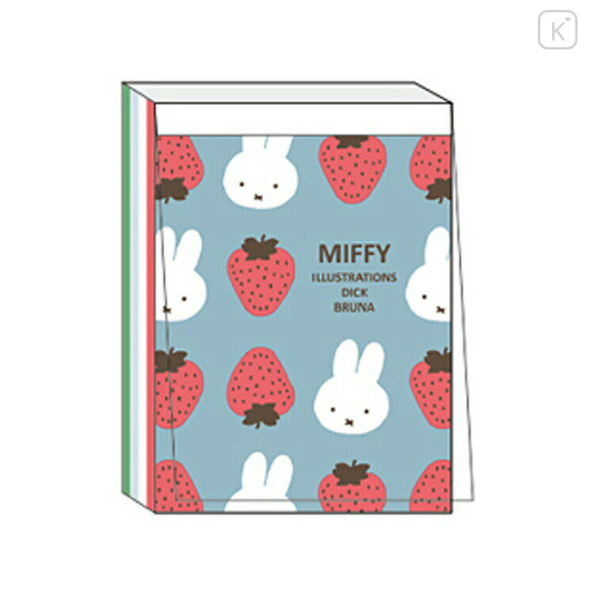 Japan Miffy Mini Notepad - Strawberry - 1