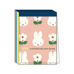Japan Miffy Mini Notepad - Pink Flower