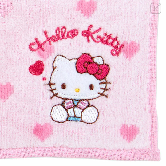 Japan Sanrio Original Petit Towel - Hello Kitty / Heart - 2