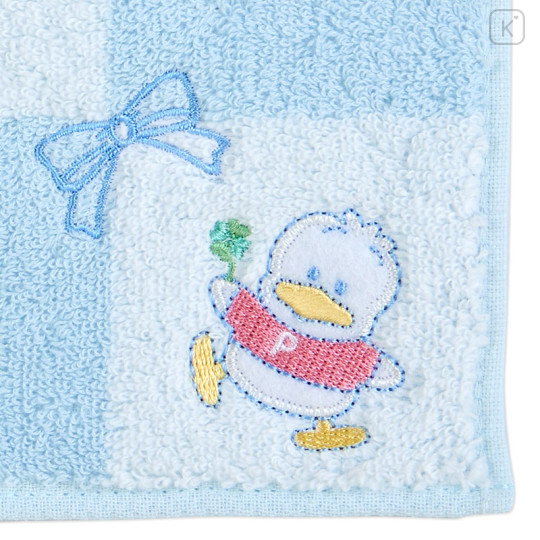 Japan Sanrio Original Petit Towel - Pekkle / Checkered - 2