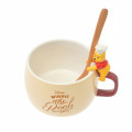 Japan Disney Store Ceramic Soup Mug & Spoon Set - Chef Pooh : Nokkari Figure - 1