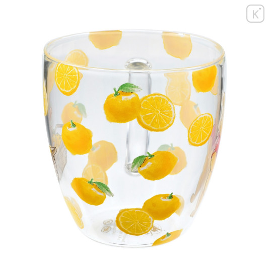 Japan Disney Store Glass Mug - Pooh & Piglet : Yuzu - 2