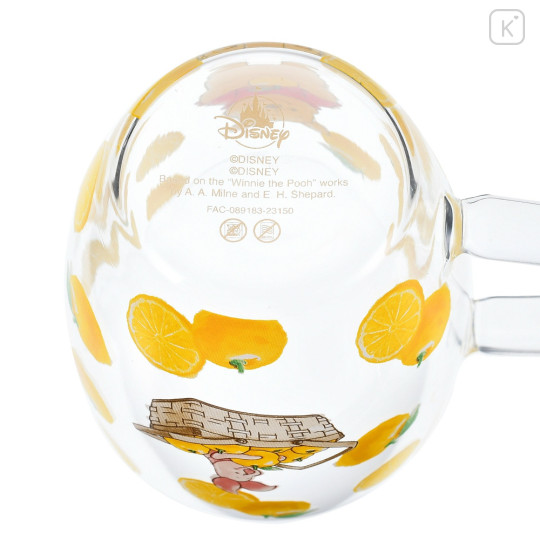 Japan Disney Store Glass Mug - Pooh & Piglet : Yuzu - 5