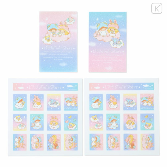 Japan Sanrio Original Sticker Set - Little Twin Stars / Fluffy Fancy - 2