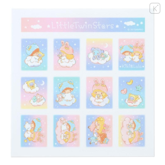 Japan Sanrio Original Sticker Set - Little Twin Stars / Fluffy Fancy - 4