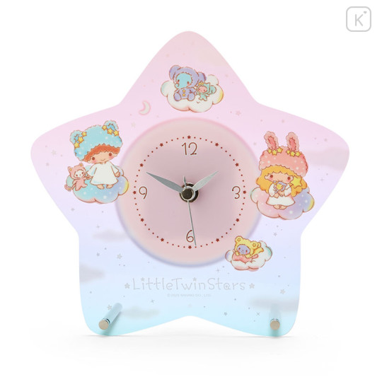 Japan Sanrio Original Acrylic Clock - Little Twin Stars / Fluffy Fancy - 1