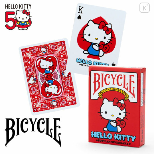 Japan Sanrio Bicycle Playing Cards - Hello Kitty / 50th Anniversary - 1