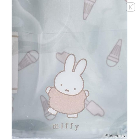Japan Miffy Clear Multi Case Pouch - Ice Cream - 2