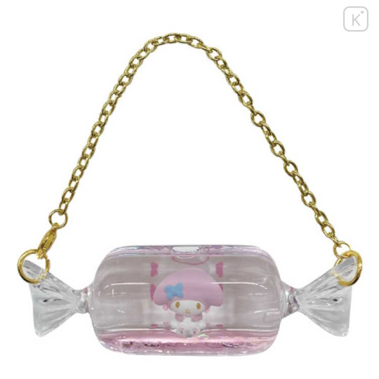 Japan Sanrio Glitter Deco Keychain - My Melody / Floating in Candy - 1