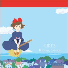 Japan Ghibli Memo Pad - Kiki's Delivery Service / Flying Kiki