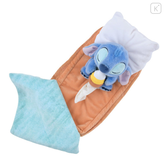 Japan Disney Store Tissue Box Cover Plush - Stitch : Sleeping Baby - 4