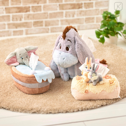 Japan Disney Store Tissue Box Cover Plush - Eeyore : Sitting - 8