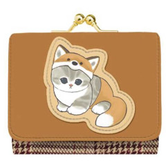 Japan Mofusand Gamaguchi Compact Wallet - Cat / Fox