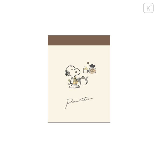 Japan Peanuts Mini Notepad - Snoopy : Kitchen - 1
