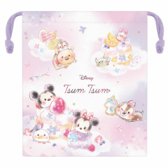 Japan Disney Drawstring Bag - Tsum Tsum / Sweets Time