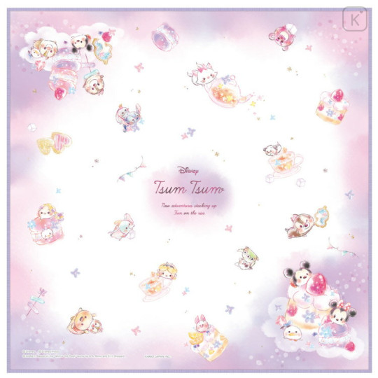 Japan Disney Lunch Cloth - Tsum Tsum / Sweets Time - 1
