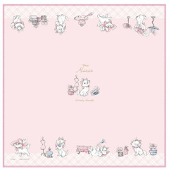 Japan Disney Lunch Cloth - Marie Cat / Pink