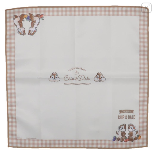 Japan Disney Lunch Cloth - Chip & Dale / Little Brothers - 3