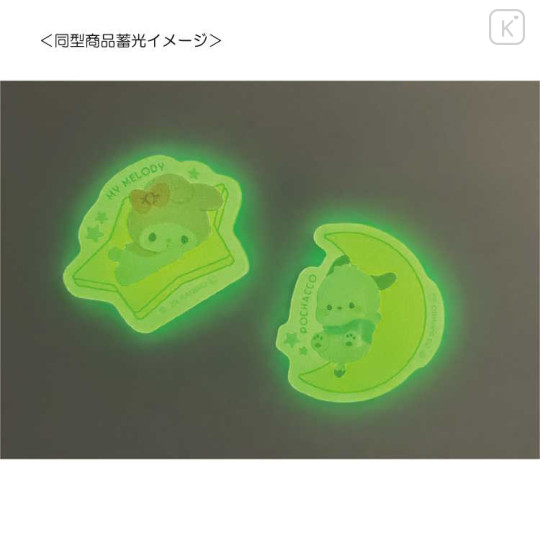 Japan Sanrio Luminous Acrylic Sticker - Kuromi / Moon - 2