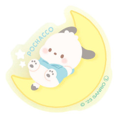 Japan Sanrio Luminous Acrylic Sticker - Pochacco / Moon