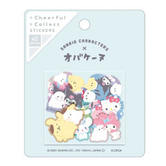 Japan Sanrio × Obakenu Cheerful Collect Stickers - Characters / Blue