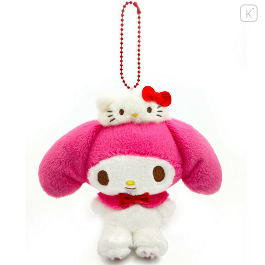 Japan Sanrio Mascot Holder - My Melody / Hello Kitty 50th Anniversary - 1